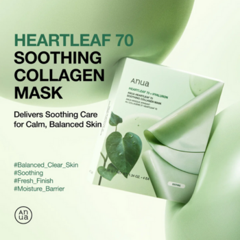 Anua Heartleaf 70 Soothing Collagen Mask (4 pcs) sukinnaturals sukinnaturals.com.au